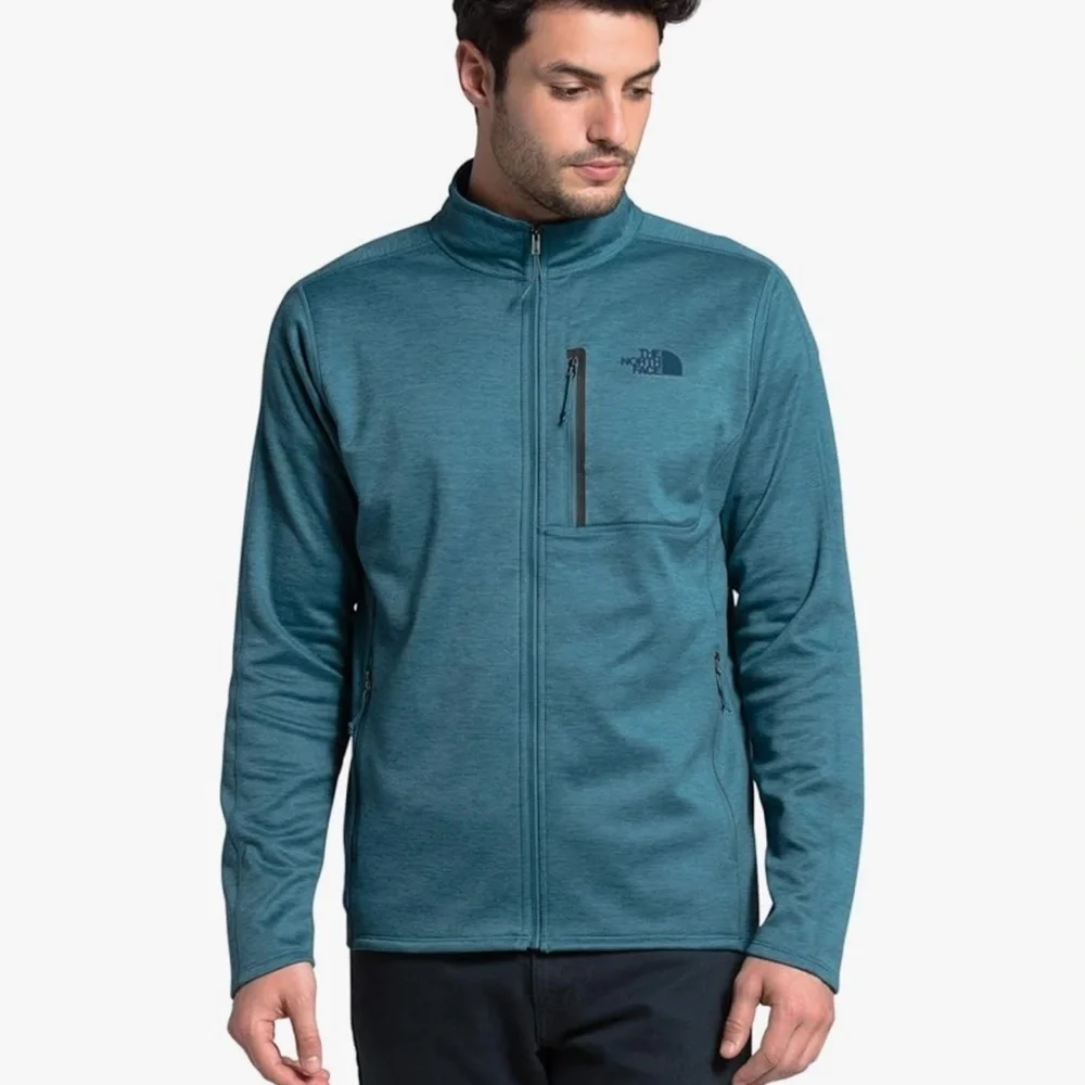 NEW THE NORTH FACE Men's Canyonlands Full Zip Jacket Mallard Blue Heather Small